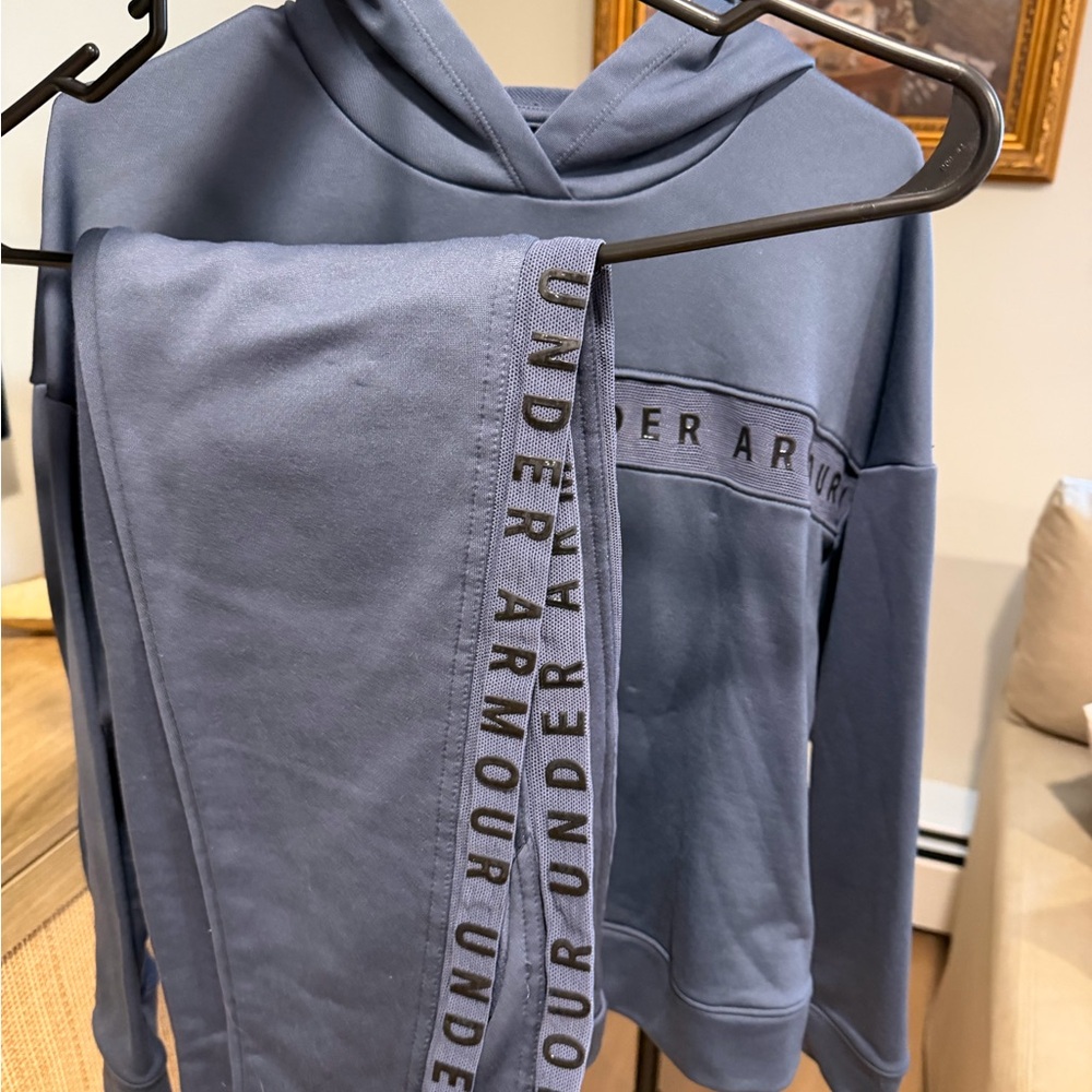 Under Armour Slate Blue Hoodie and Jogger Set